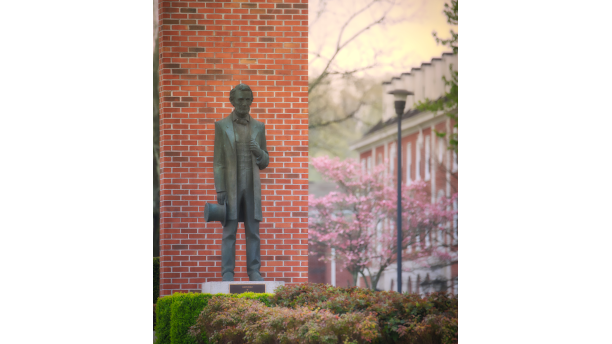 statue on campus